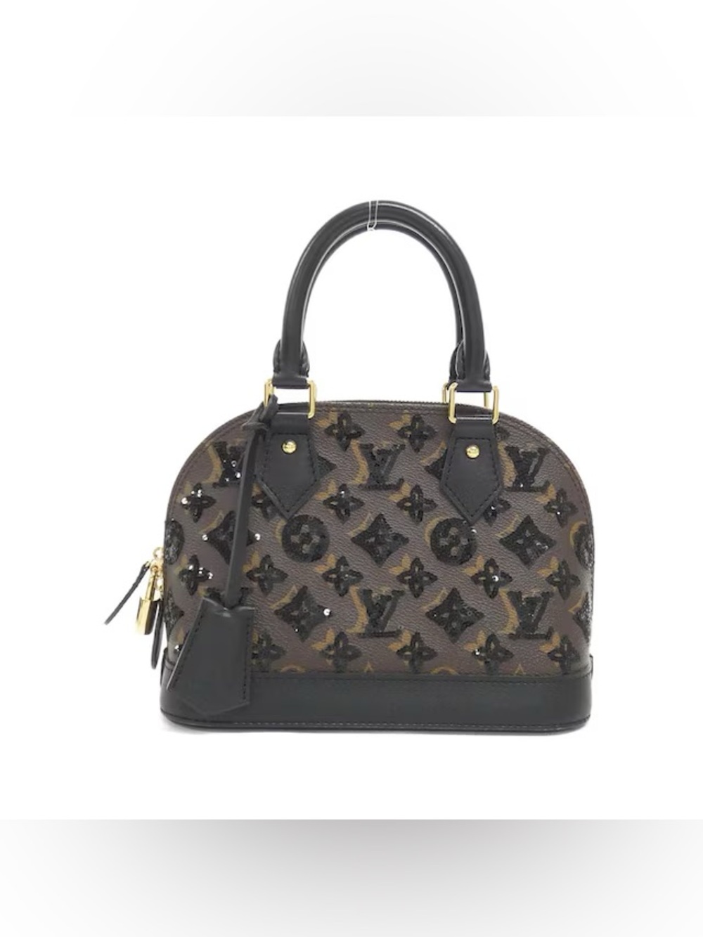 Louis Vuitton Monogram Sequins Eclipse Alma BB Black Brown Limited Edition
